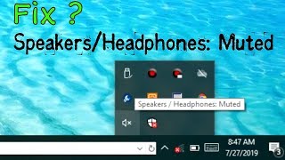 SpeakersHeadphones Muted Here is How to Fix Sound Problem on windows 10 [upl. by Yerggoeg]