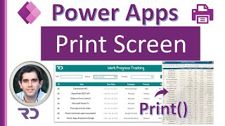 Print Screen in Power Apps  Print Form amp Gallery [upl. by Adabelle]