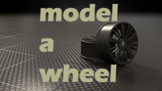 Modelling a Wheel Blender tutorial [upl. by Ardnasil695]