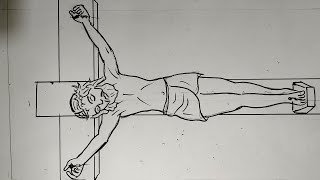 HOW TO DRAW JESUS STEP BY STEPHOW TO DRAW LORD JESUS CHRIST EASY LINE DRAWING [upl. by Jewell]