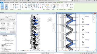 Revit Tutorial  Multistory stairs [upl. by Tongue]