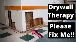 Strangely Satisfying Drywall Repair [upl. by Einaj468]