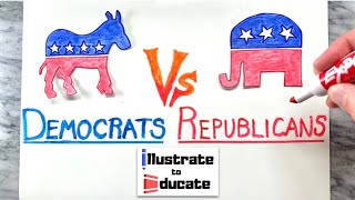 Democrats Vs Republicans  What is the difference between Democrats and Republicans [upl. by Anrev322]