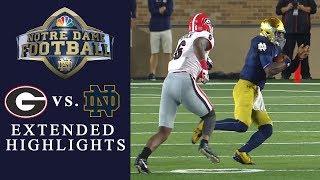 Georgia vs Notre Dame EXTENDED HIGHLIGHTS  NCAA Football  NBC Sports [upl. by Elsworth669]