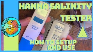 Hanna Instruments Waterproof Salinity Tester  How to Setup And Use [upl. by Ahsieken]