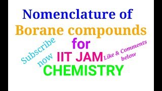 Nomenclature of borane compounds [upl. by Araj826]