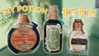 Harry Potter DIY Potion Bottles easy [upl. by Ayeki329]