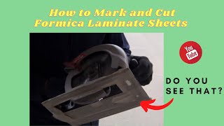 How to Mark and Cut Formica Laminate Sheets [upl. by Imerej]