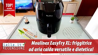 Moulinex Easy Fry XL friggitrice ad aria calda recensione con prove di cottura e accessori [upl. by Jelle]