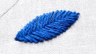 How to do fishbone stitch [upl. by Thorncombe]