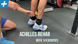 Achilles Tendon Rupture Rehab Exercises  Week 14  Tim Keeley  Physio REHAB [upl. by Ymor]