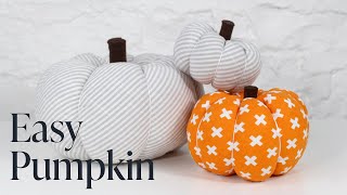 DIY Easy Fabric Pumpkin Tutorial [upl. by Adarbil]