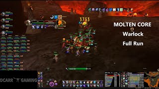 Vanilla WoW  Full MOLTEN CORE Run Warlock POV [upl. by Htiekal]