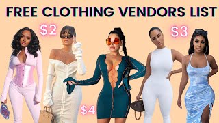 FREE WHOLESALE CLOTHING VENDORS LIST  START YOUR OWN ONLINE BUSINESS [upl. by Griffy]