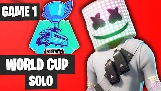 Fortnite World Cup SOLO Game 1 Highlights Fortnite World Cup Highlights [upl. by Enedan309]