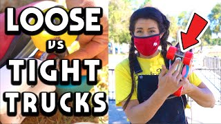 How to Adjust Your Roller Skate Trucks  Loose VS Tight Trucks [upl. by Todhunter561]