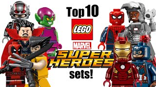 Top 10 LEGO Marvel Super Heroes Sets [upl. by Aenyl]