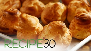 How to make perfect Choux Pastry  By RECIPE30com [upl. by Yrffej]