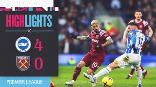 Brighton 40 West Ham  Premier League Highlights [upl. by Hasty672]