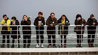 Families mark anniversary of Sewol ferry disaster [upl. by Pepi]