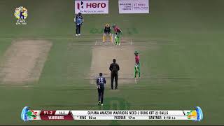 LIVE CPL  Match 22  Guyana Amazon Warriors v Barbados Tridents CPL20 [upl. by Hcra]