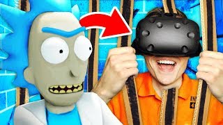 ESCAPING RICKS SECRET PRISON In Virtual Reality Rick and Morty Virtual RickAlity Gameplay [upl. by Jennifer]