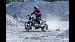 SUZUKI GN250 scrambler build  Purpose Built Moto [upl. by Akir]