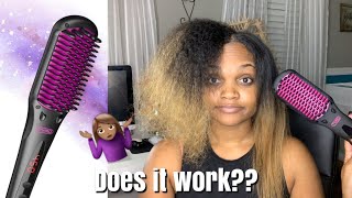 I tried the TYMO IONIC Hair Straightener Brush  Vanity Vlogs Ep 01 [upl. by Sybley788]