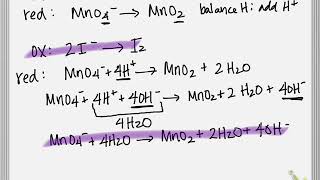 Balancing Redox Reactions Basic Solution Example [upl. by Huberman]