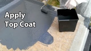 Part 5 Fibreglass RoofingTopcoat  GRP Flat roof colour [upl. by Dew930]