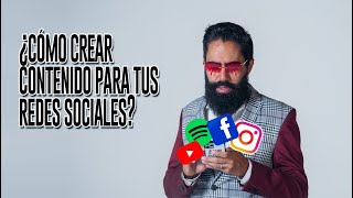 ¿Cómo crear contenido para tus redes sociales  MASTER MUÑOZ [upl. by Ainnek]