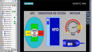 TIA PORTAL Commande Variateur De Vitesse Par API [upl. by Koren]