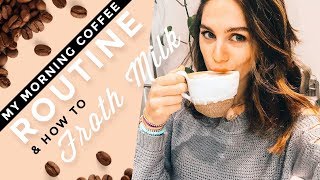 Morning Coffee amp How To Make Almond Milk Froth At Home  Dini Klein [upl. by Giffy]