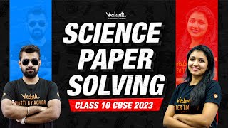 Class 10 CBSE 2023 Science Paper Solving  Shimon Sir amp Ashima Maam  V Master Tamil [upl. by Nrol]