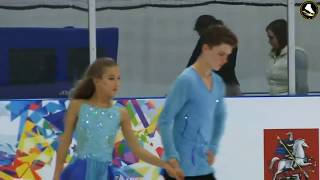 Vasilisa KaganovskayaValeri Angelopol20052003 FD 20190903 Moscow Junior Championships [upl. by Riatsila492]