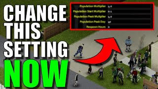 BEST Zombie Population Settings  Project Zomboid [upl. by Hgielrac]