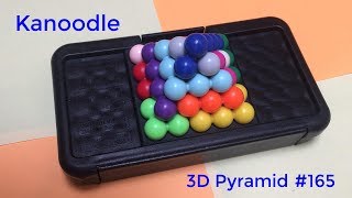 Kanoodle Game Puzzle Tutorial Pyramid 165 [upl. by Inglebert]