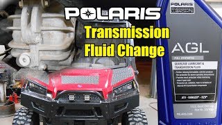 Polaris Ranger 900  Transmission Fluid Change [upl. by Nonaihr]