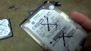 How to destroy a hard drive quick and dirty way [upl. by Eycal]