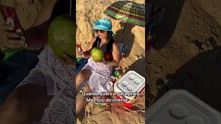 Curtindo a praia 🤭🤣 praia praias feliz risos viral [upl. by Nalym]