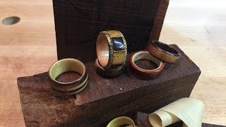 Make Awesome Wood Rings on the Drill Press [upl. by Gnivre]