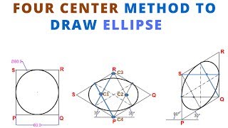 HOW TO DRAW THE ISOMETRIC VIEW OF CIRCLE ELLIPSE IN ISOMETRIC PROJECTION [upl. by Diver]