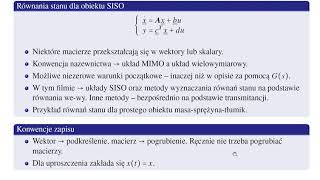 Równania stanu układów ciągłych metody podstawowe [upl. by Hullda589]