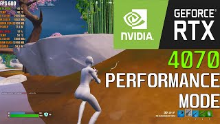 RTX 4070  Ryzen 5 7600x  Performance Mode  Fortnite Chapter 4 [upl. by Arhoz612]