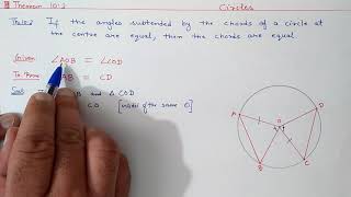 Chapter10 Theorem102 Circles  Ncert Maths Class 9  Cbse [upl. by Ellehsad752]