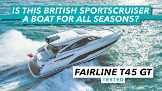 Fairline Targa 45GT review  British sportscruiser  a boat for all seasons  Motor Boat amp Yachting [upl. by Marillin]