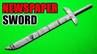 How To Make a Paper Sword  Paper Sword Making Very Easy [upl. by Nawat565]