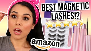 Testing the Best Magnetic Lashes from Amazon HIGHEST Rated [upl. by Agnew]