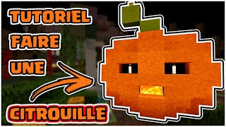 COMMENT FAIRE UNE CITROUILLE SUR MINECRAFT  🎃 [upl. by Allertse]