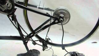 700c 36V 250W rear freewheel hub motor  electric bike conversion kit [upl. by Eecyaj]